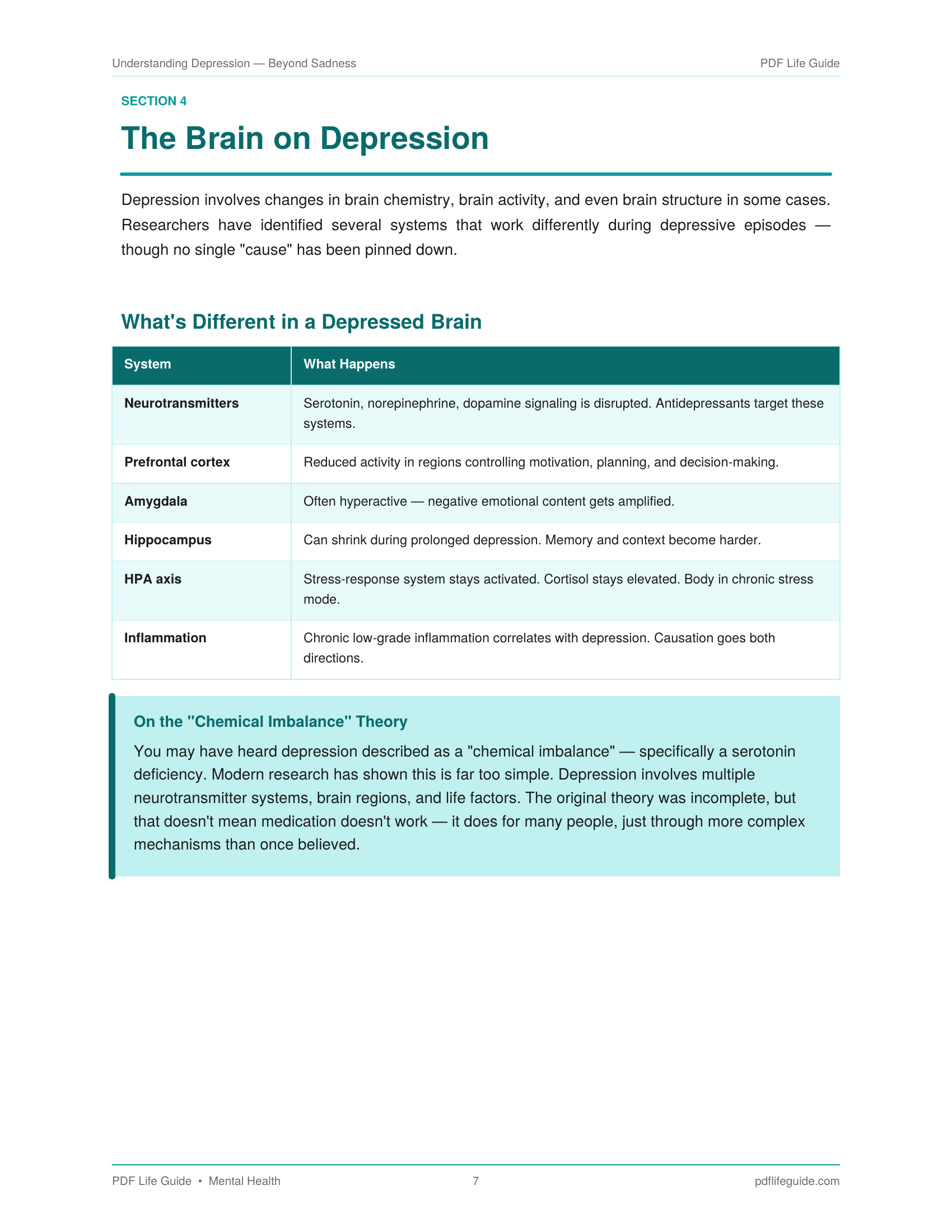 Understanding Depression — Beyond Sadness